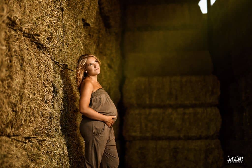 Fotos embarazada en la granja