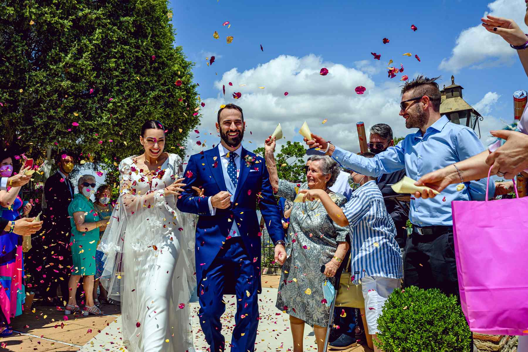 fotos boda civil viñedos cigarral santa maria - Toledo
